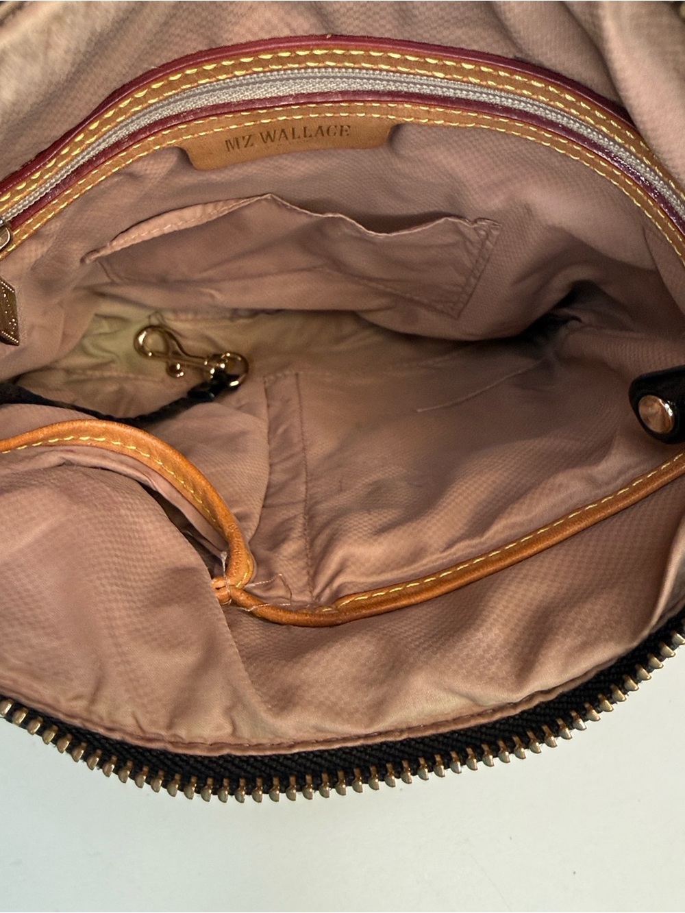 MZ Wallace Tortoise-Print Downtown Crosby Crossbody - Black/Brown - Picture 10 of 10